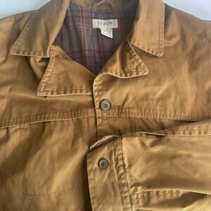 Vintage 90s Barn Coat J. Crew Men's Brown Chore Field Jacket Grunge Distress XL